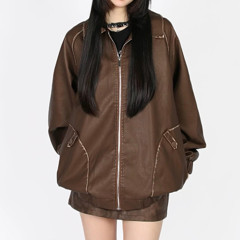 VILZSTUDIOS Stylish bomber jacket with collar