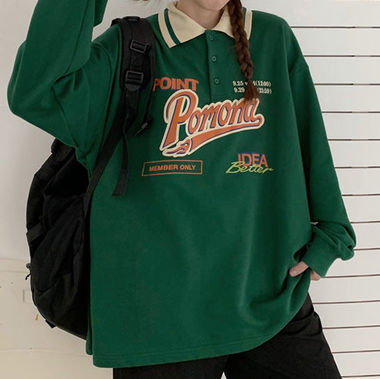 VILZSTUDIOS Retro collar sweatshirt from VILZSTUDIOS
