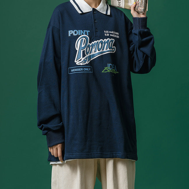 VILZSTUDIOS Retro collar sweatshirt from VILZSTUDIOS