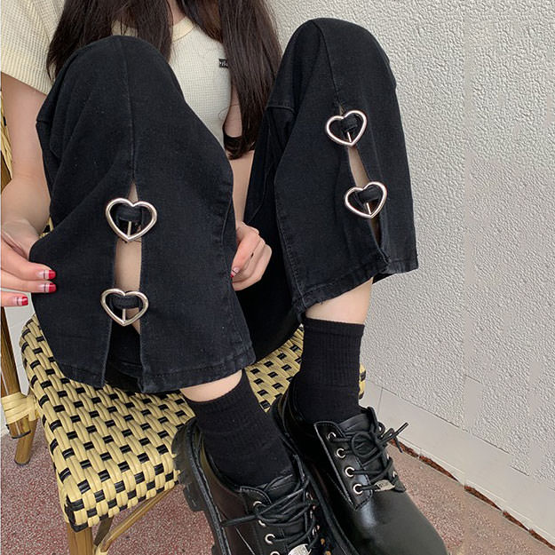 VILZSTUDIOS Retro flare slit jeans
