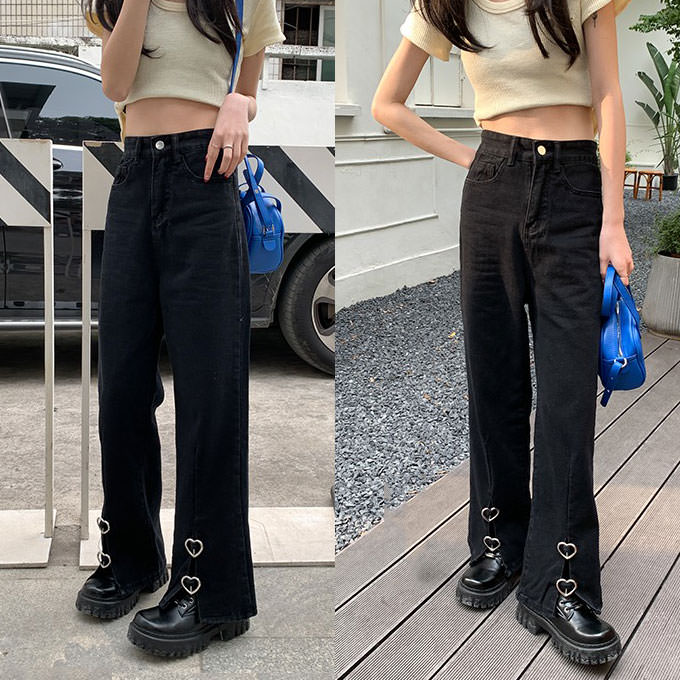 VILZSTUDIOS Retro flare slit jeans