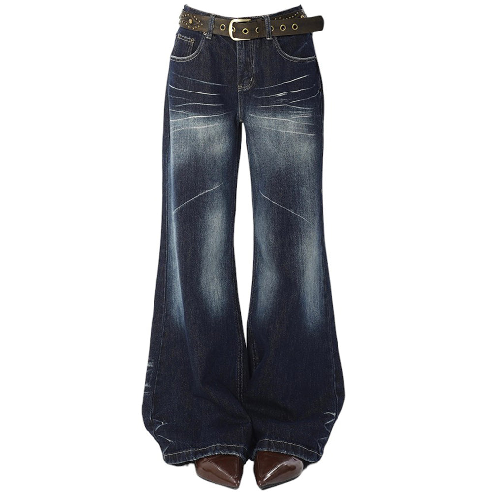 VILZSTUDIOS Flared denim jeans for streetwear fashion