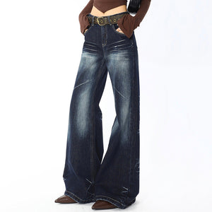 VILZSTUDIOS Flared denim jeans for streetwear fashion