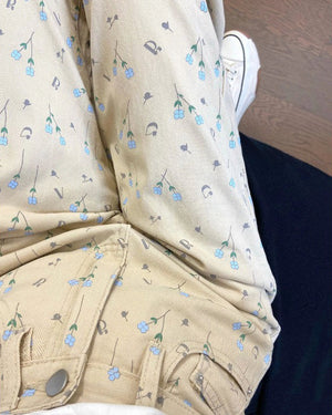 VILZSTUDIOS Floral aesthetic trousers for trendy fashion