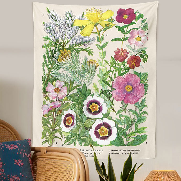 VILZSTUDIOS Floral wall hanging for home decor