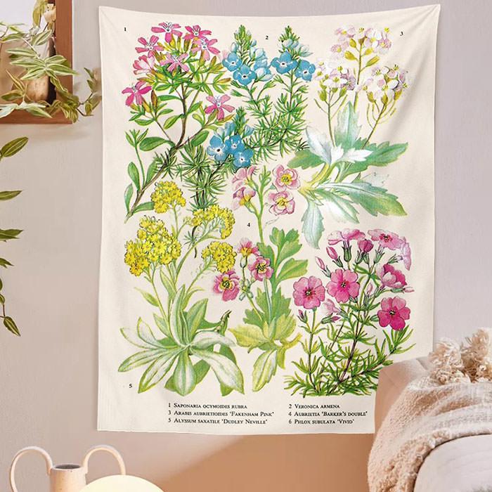 VILZSTUDIOS Floral wall hanging for home decor