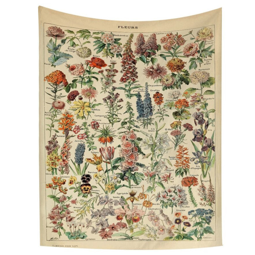 VILZSTUDIOS Floral wall tapestry by VILZSTUDIOS
