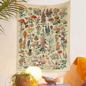 VILZSTUDIOS Floral wall tapestry by VILZSTUDIOS