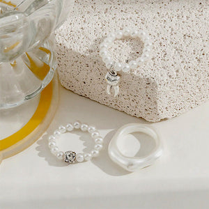 VILZSTUDIOS Trendy ring set featuring unique designs