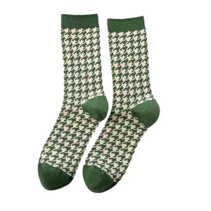 VILZSTUDIOS Stylish houndstooth socks for everyday wear