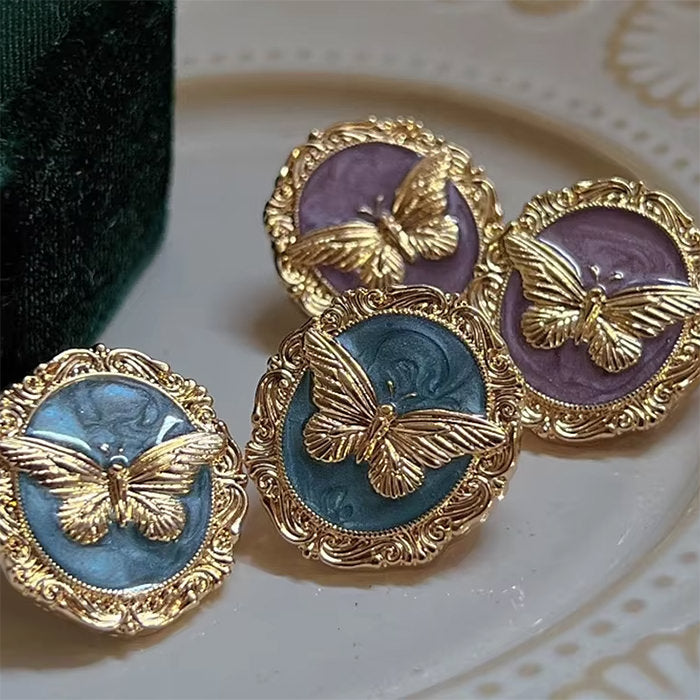 VILZSTUDIOS Stylish butterfly earrings made of zinc alloy