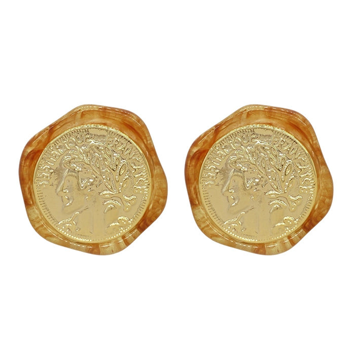 VILZSTUDIOS Stylish retro coin earrings for fashion enthusiasts
