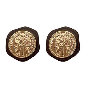 VILZSTUDIOS Stylish retro coin earrings for fashion enthusiasts