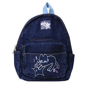 VILZSTUDIOS Denim backpack for fashion-forward individuals