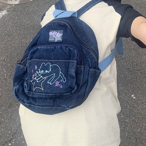 VILZSTUDIOS Denim backpack for fashion-forward individuals