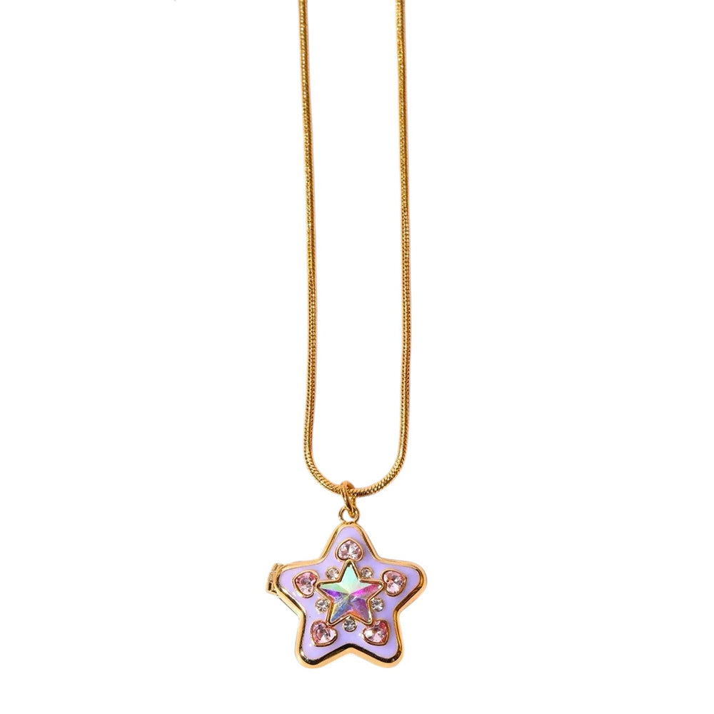 VILZSTUDIOS Stylish pendant necklace with colorful zircon stones