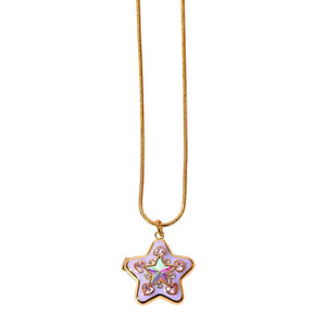 VILZSTUDIOS Stylish pendant necklace with colorful zircon stones