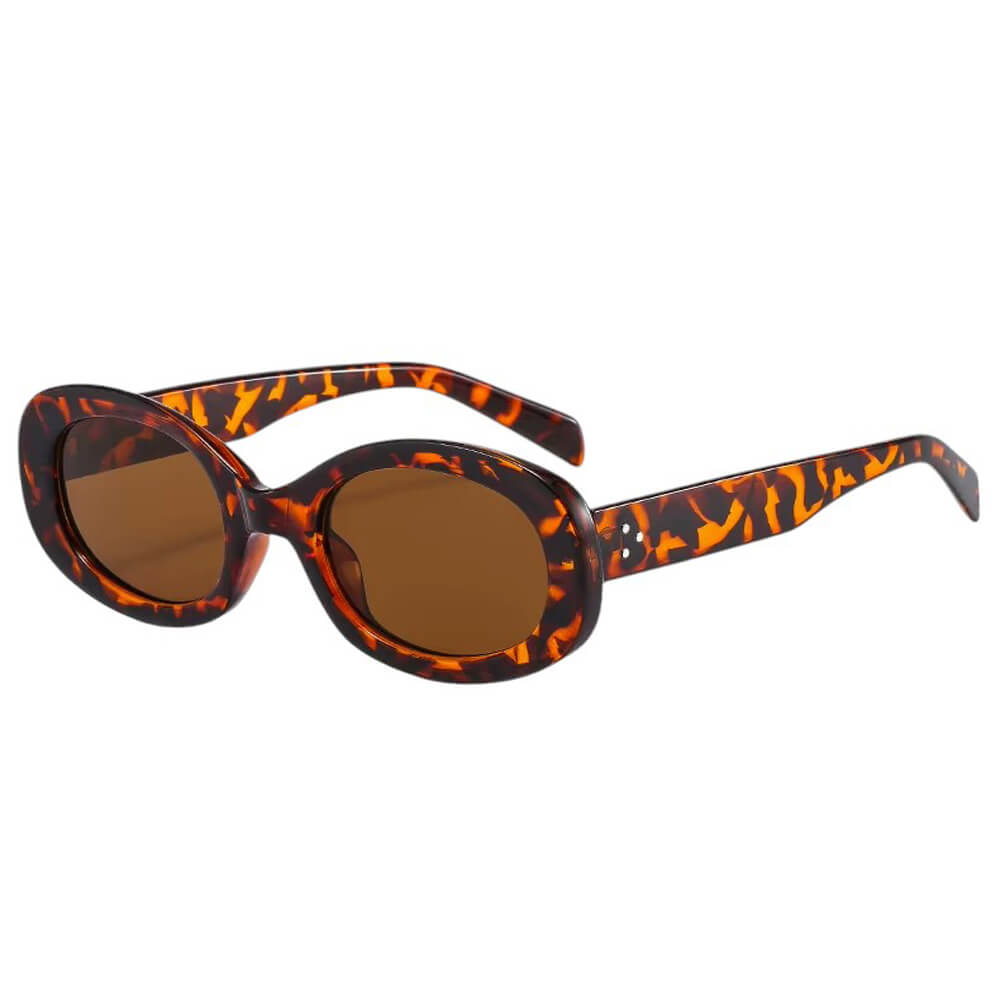 VILZSTUDIOS Stylish retro oval frame sunglasses