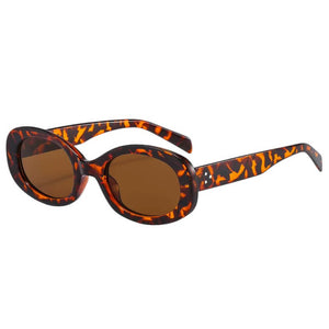 VILZSTUDIOS Stylish retro oval frame sunglasses
