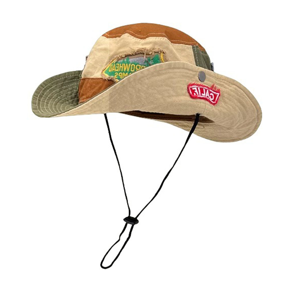 VILZSTUDIOS Stylish retro patchwork fishing cap from VILZSTUDIOS