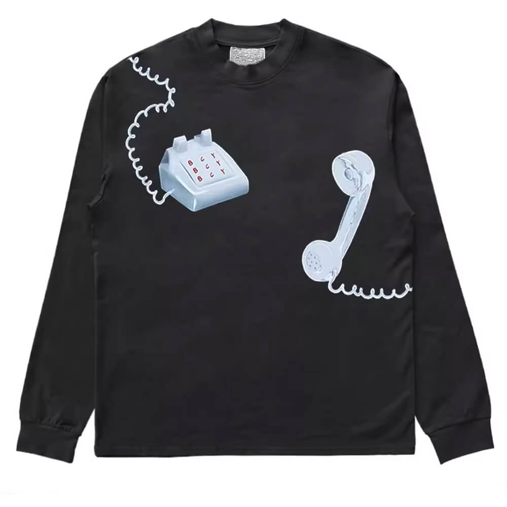 VILZSTUDIOS Retro graphic sweatshirt featuring a vintage telephone design