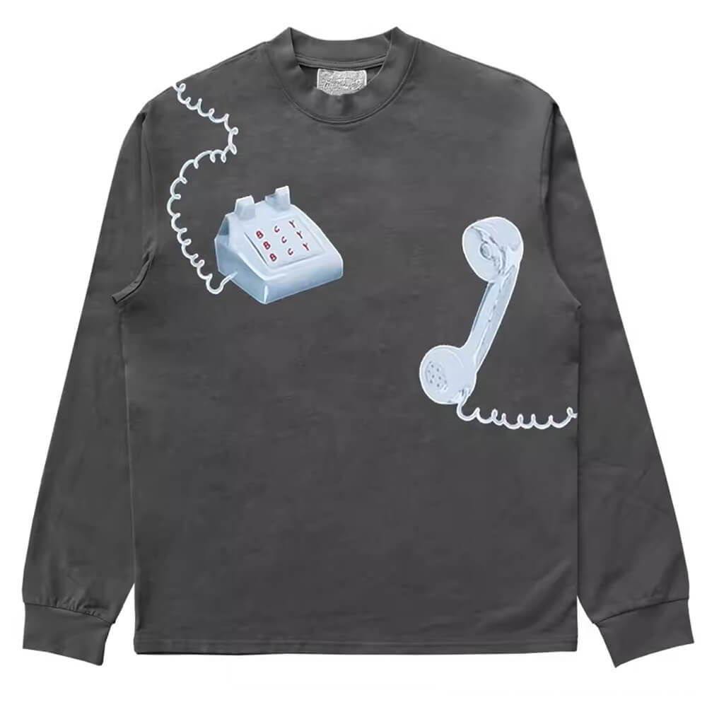 VILZSTUDIOS Retro graphic sweatshirt featuring a vintage telephone design