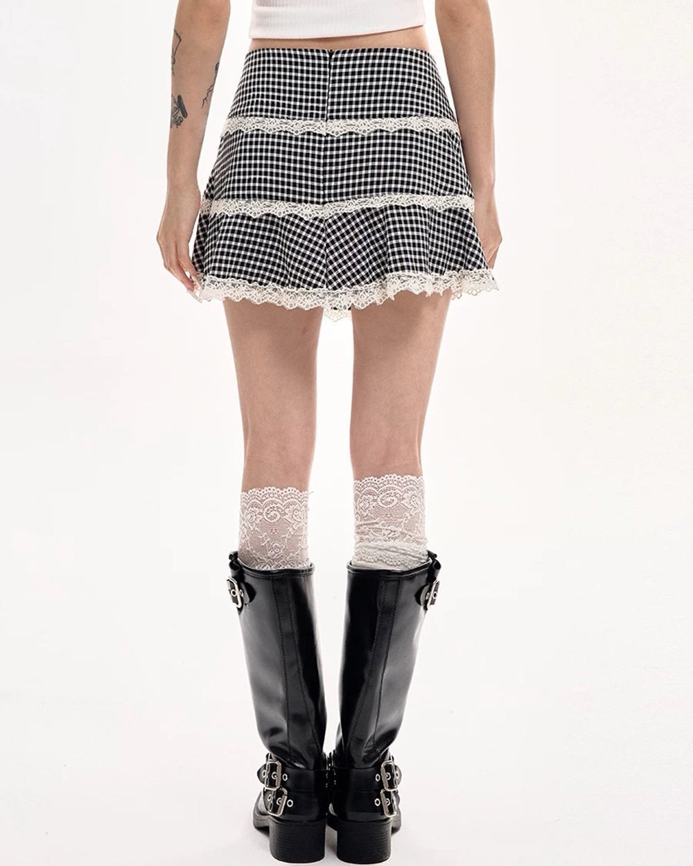 VILZSTUDIOS Retro Ruffle Mini Skirt