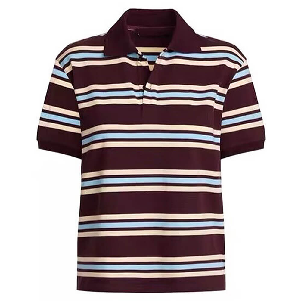 VILZSTUDIOS Retro striped polo shirt for casual wear