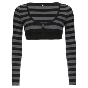 VILZSTUDIOS Striped long sleeve top from VILZSTUDIOS