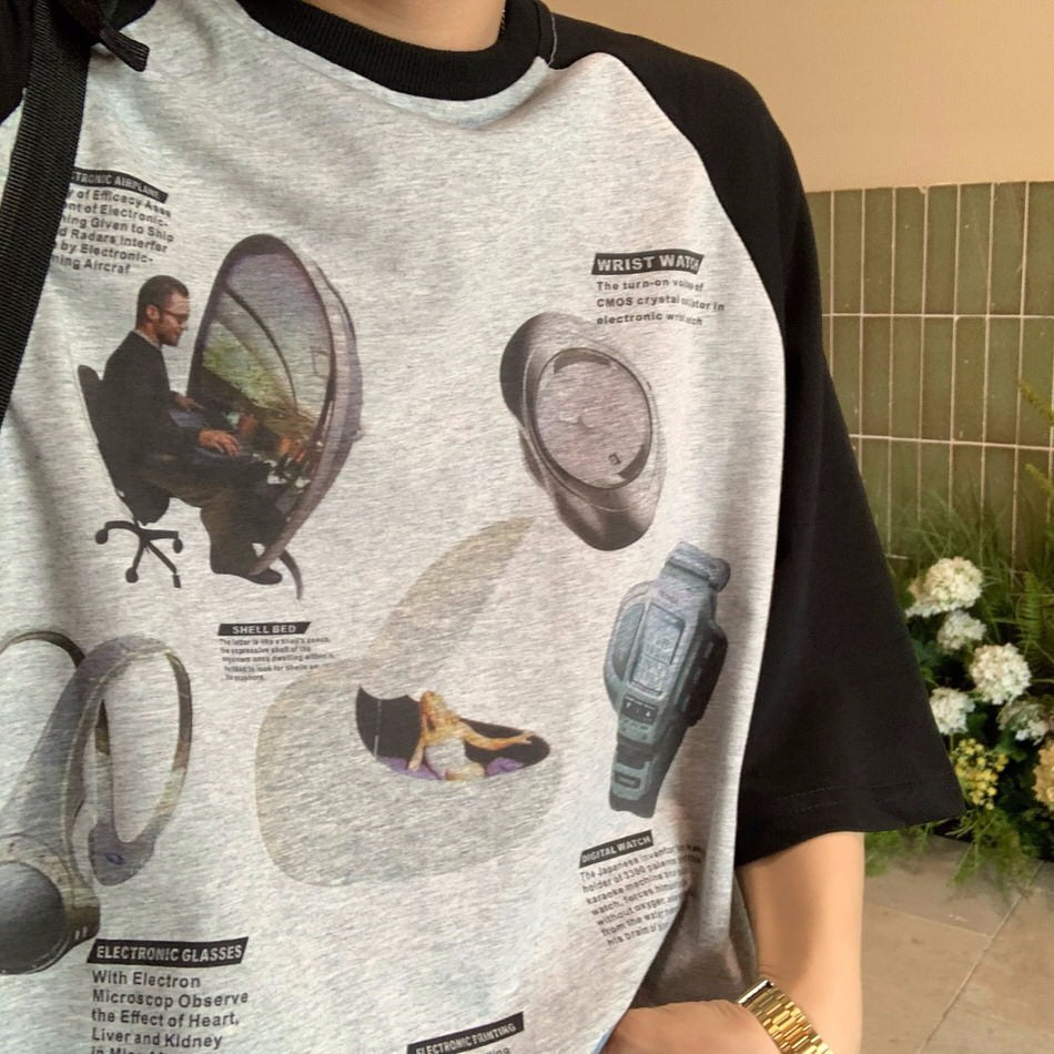 VILZSTUDIOS retro collage print t-shirt