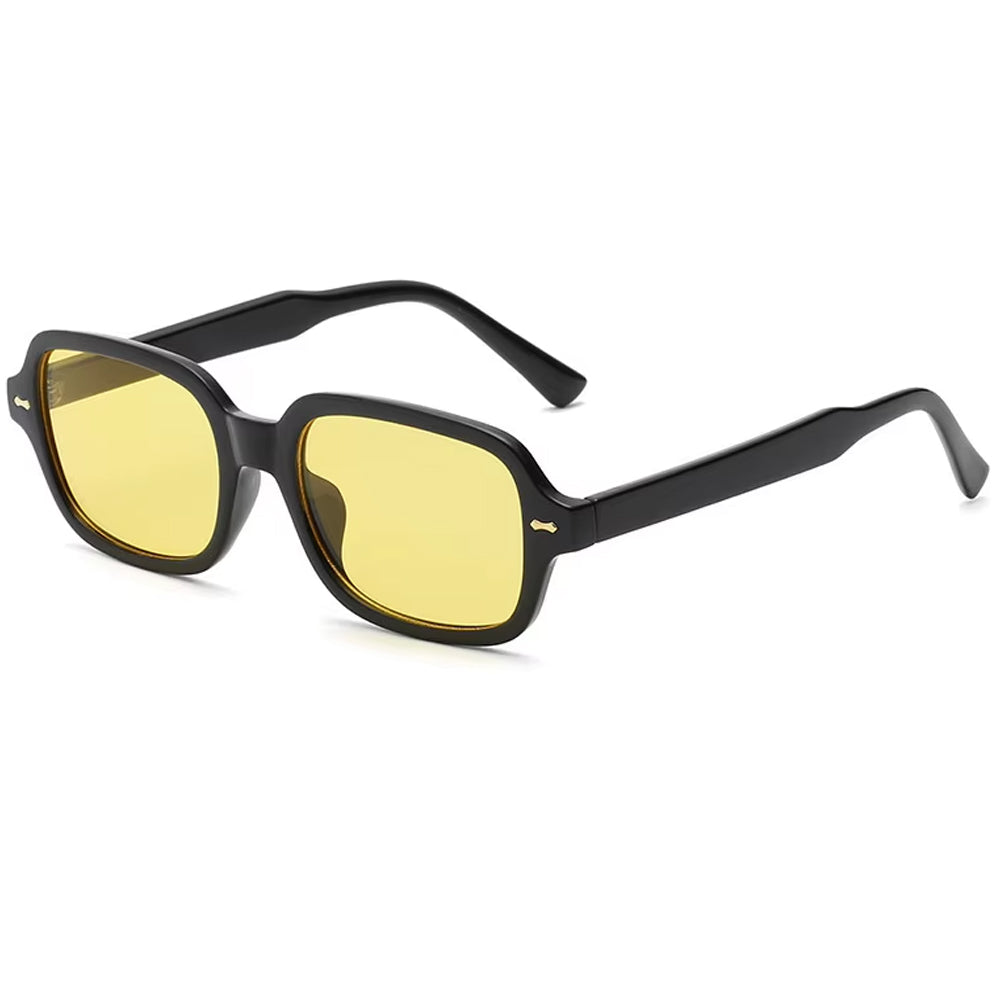 VILZSTUDIOS Stylish square sunglasses with yellow lenses