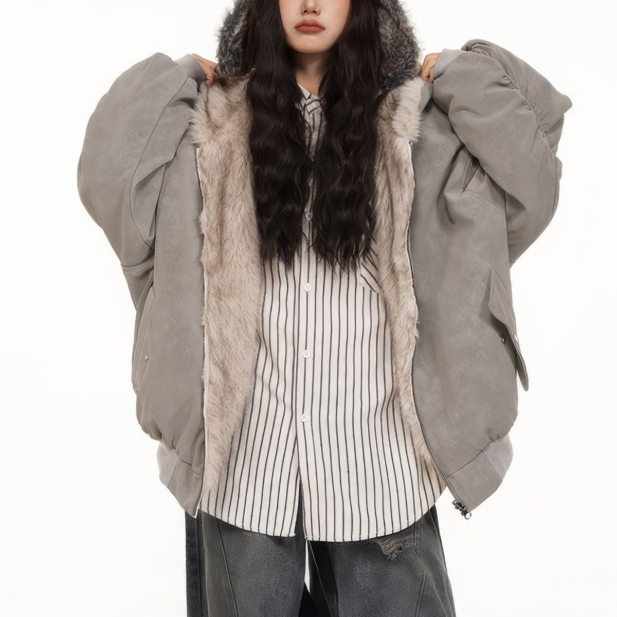 VILZSTUDIOS Stylish reversible bomber jacket by VILZSTUDIOS