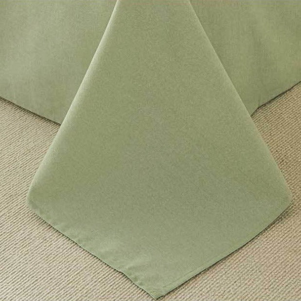 VILZSTUDIOS pastel and warm neutral reversible bedding set with small rectangular woven accent patches