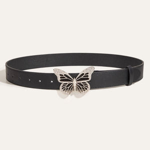 VILZSTUDIOS Stylish butterfly rhinestone buckle belt