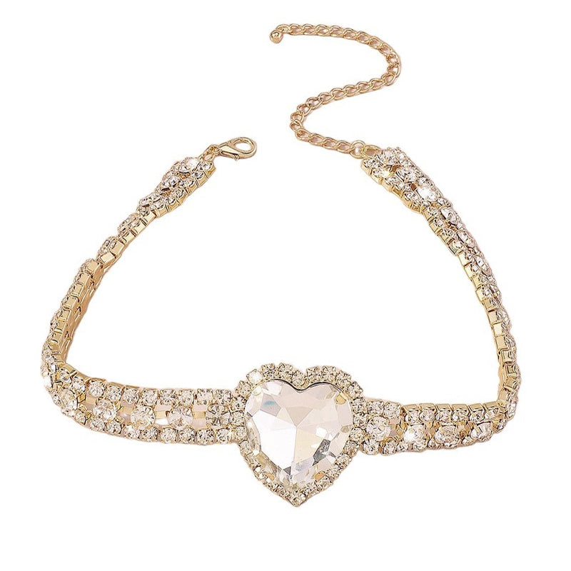 VILZSTUDIOS Rhinestone heart choker from VILZSTUDIOS