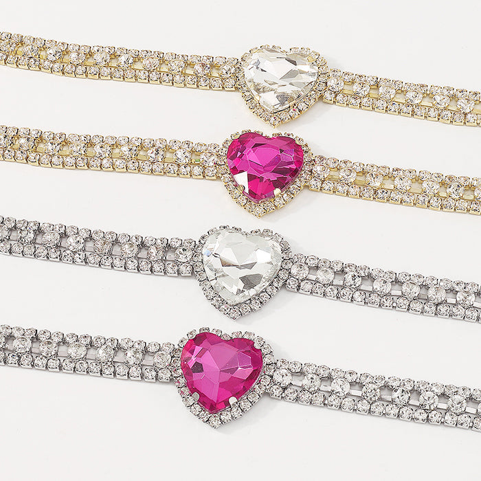 VILZSTUDIOS Rhinestone heart choker from VILZSTUDIOS