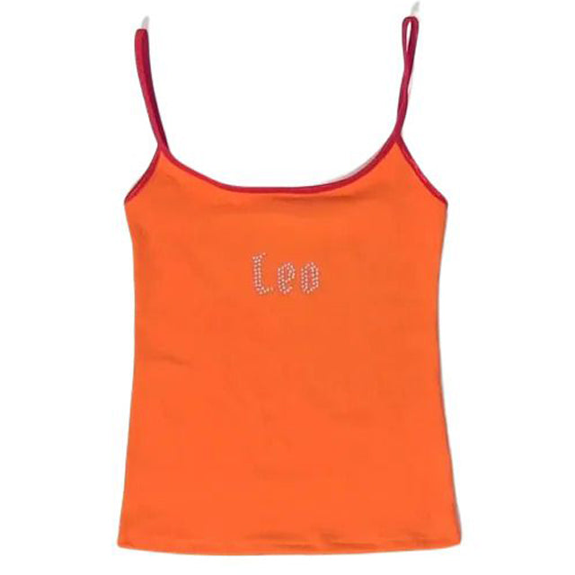 VILZSTUDIOS Stylish Y2K tank top with rhinestone detailing