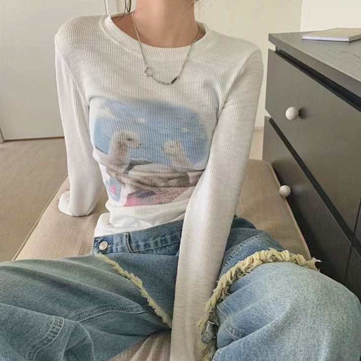 VILZSTUDIOS Ribbed long sleeve top from VILZSTUDIOS