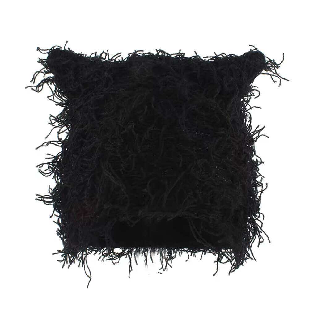 VILZSTUDIOS Ripped cat ear beanie accessory