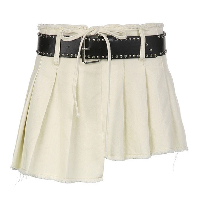 VILZSTUDIOS Ripped mini skirt from VILZSTUDIOS