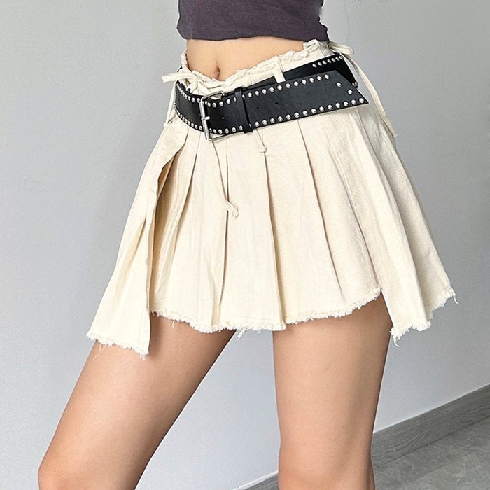 VILZSTUDIOS Ripped mini skirt from VILZSTUDIOS