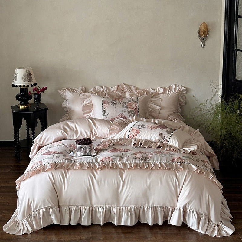 Rose Ruffle Bedding Set