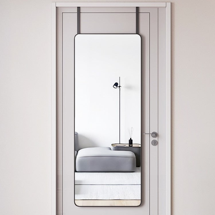 VILZSTUDIOS black, brushed champagne gold or silver-white full-length mirror with rounded corners and a narrow frame