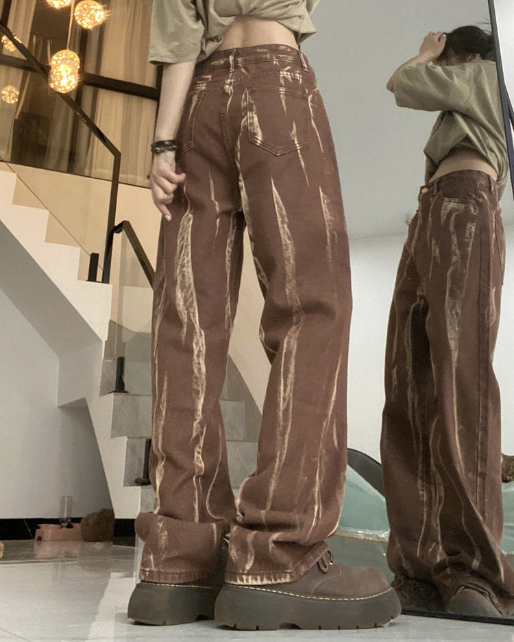 VILZSTUDIOS Brown denim jeans from VILZSTUDIOS