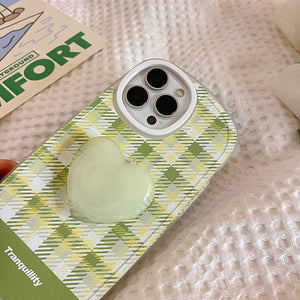 VILZSTUDIOS Generic phone case with gingham pattern