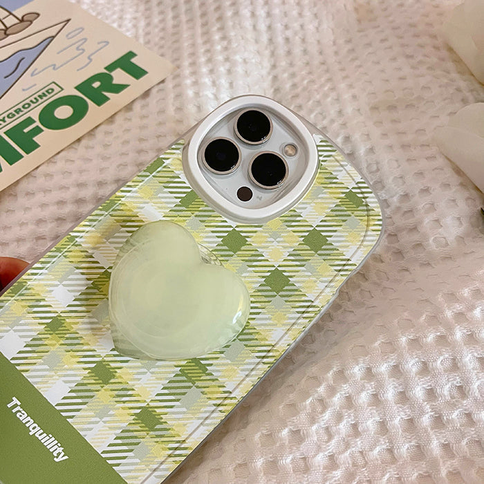 VILZSTUDIOS Generic phone case with gingham pattern