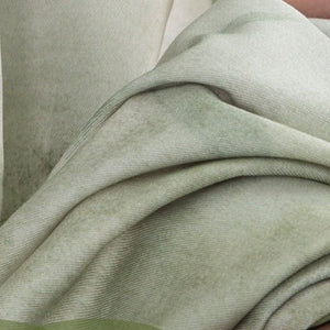 VILZSTUDIOS sage green bamboo leaf watercolor cooling sleep mat with wide green border