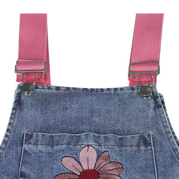 VILZSTUDIOS Sakura stitch dungaree shorts for streetwear fashion