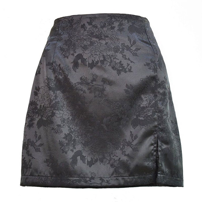 VILZSTUDIOS Fashionable satin midi skirt for stylish outfits