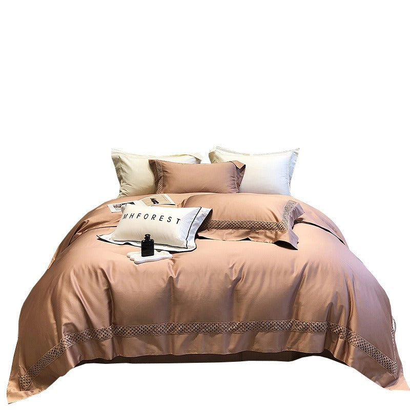 Satin Sheen Flanged Bedding Set